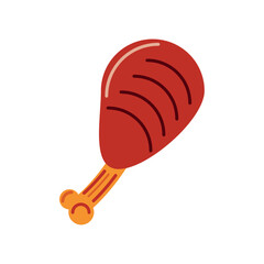 Poster - bbq chicken icon