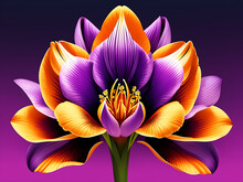 Floral Design Illustration - Generative Ai Image
