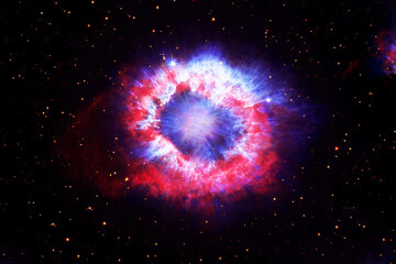 Wall Mural - A space nebula that looks like an eye. Elements of this image furnished by NASA