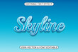 © Glowin_studio - Easily editable skyline text effect