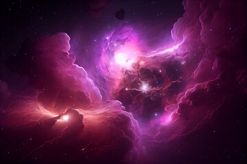 Wall Mural - illustration of Galaxy, abstract space background