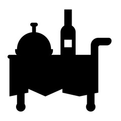 Wall Mural - food service glyph icon