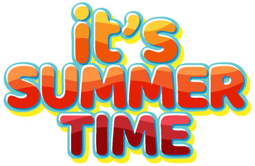 Poster - Its summer time text for banner or poster design