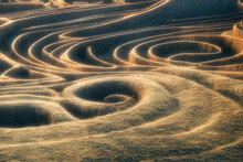 Wallpaper Of Maze Labyrinth Landscape. Generative Ai