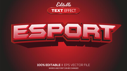 Wall Mural - 3D editable text effect esport theme