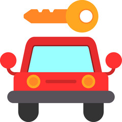 Sticker - Car Rental Icon