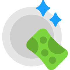 Sticker - Washing Plate Icon