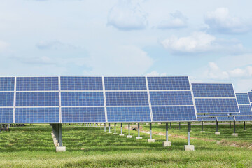 Wall Mural - polycrystalline silicon solar cells or photovoltaics cell in solar plant station alternative renewab