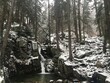 Wodospad w Przesiece zimą 