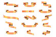 © Coccinelle - Beautiful golden style ribbons in various sizes and forms deployable for different designs