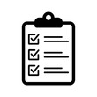 © Maksim - Clipboard and checklist icon. Project management, questionnaire icon. To do list vector icon for web site and app design.