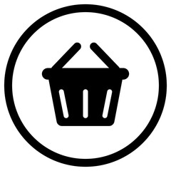 Poster - shopping bag icon. basket icon. cart bag icon PNG image