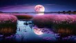 breathtaking moon landscape background. Generative AI