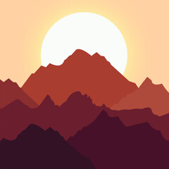 Wall Mural - Sunrise Land Scape