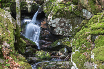 Wall Mural - Une cascade d'eau laiteuse