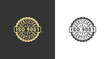 © Product Label - iso 9001 label or iso 9001 stamp vector on white and black background. The International Organization for Standardization. iso 9001 label or seal for ISO certified and high quality products.