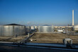 © Connect Images - Storage tanks at oil refinery