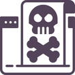 harmful dangerous content online cyber internet security digital  glyph solid icon