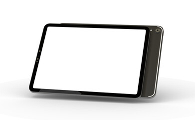 Fototapete - Realistic horizontal black tablet pc pad computer mockups