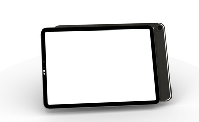 Poster - Realistic horizontal black tablet pc pad computer mockups