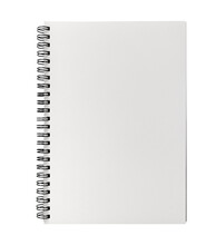 Spiral Notepad With Blank Page Isolated