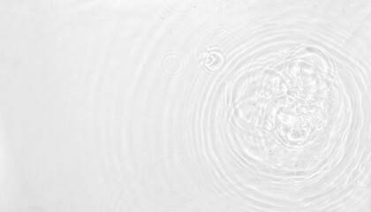 Poster - round water ripples top view
