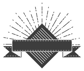 Wall Mural - retro label template. vintage bursting stamp ribbon