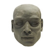 © Pamela Ranya - Clay male face with African features. Handmade head sculpture: contemporary art, modeling, fine arts.