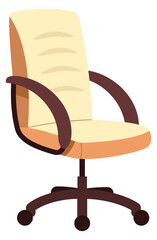 Wall Mural - Office chair icon. Manager comfort seat symbol