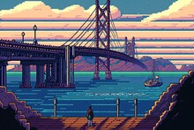 Bridge Over The Sea, Pixel Art