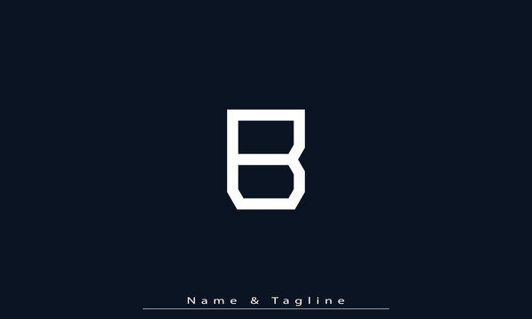 Alphabet letters Initials Monogram logo B 