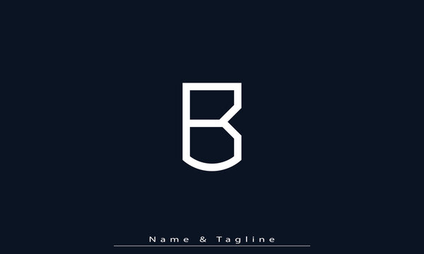 Alphabet letters Initials Monogram logo B 