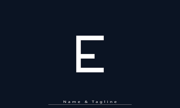 Alphabet letters Initials Monogram logo E