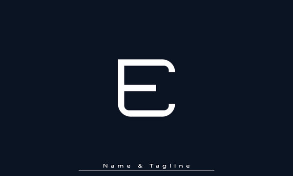Alphabet letters Initials Monogram logo E