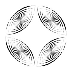Aufkleber - Abstract halftone dots vector background texture.	