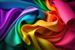 © mbruxelle - Twisted fabric showing gay rainbow colors - AI Generated