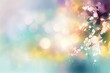 Spring background blur holiday wallpaper in watercolor style vector. AI Generated