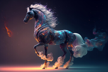 Wall Mural - Spirit Animal - Horse, Generative AI