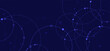 © ket4up - Network background. Connections with points, lines, and people icons. Vector technology background