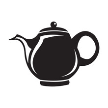 Teapot Icon Logo Vector Design Template