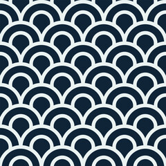 Poster - Abstract wave pattern. Japanese wave pattern.