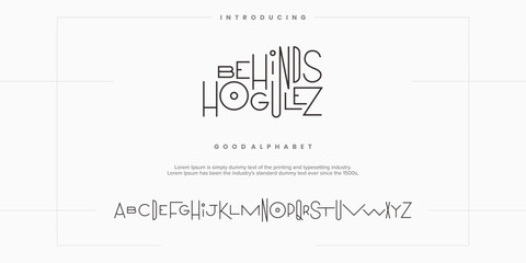 modern abstract digital alphabet font. minimal technology typography, creative urban sport fashion f