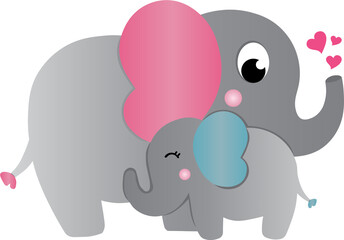 Sticker - Elephant Love