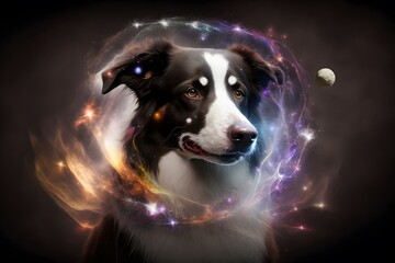 Wall Mural - Dog created using AI Generative Technology