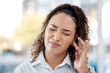 © Rene La/peopleimages.com - Earache, injury and woman with a hearing problem from noice, loud music and deaf. Stress, pain and business employee with tinnitus, pressure from sound and infection in the ear in the workplace