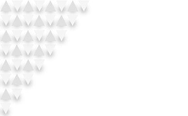 Poster - abstract grey triangle on white background
