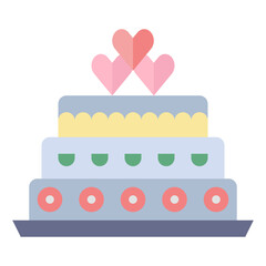 Canvas Print - wedding cake