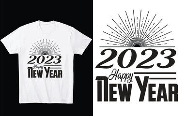 Sticker - Happy new year t-shirt design