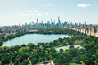 © Cavan Images - Circa September 2019: Spectacular View over Central Park in Manhattan with beautiful Rich Green Trees and Skyline of New York City