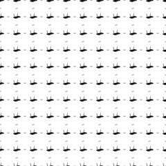 Poster - Square seamless background pattern from geometric shapes are different sizes and opacity. The pattern is evenly filled with big black router symbols. Vector illustration on white background